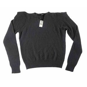 NWT Express XS Gray Sharp Shoulders Long Sleeve Sweater